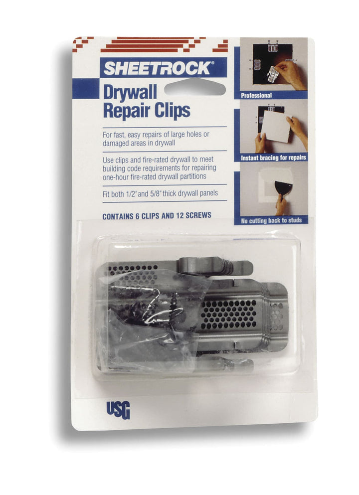 SHEETROCK Brand 6-Pack 1.25-in Steel Drywall Clips