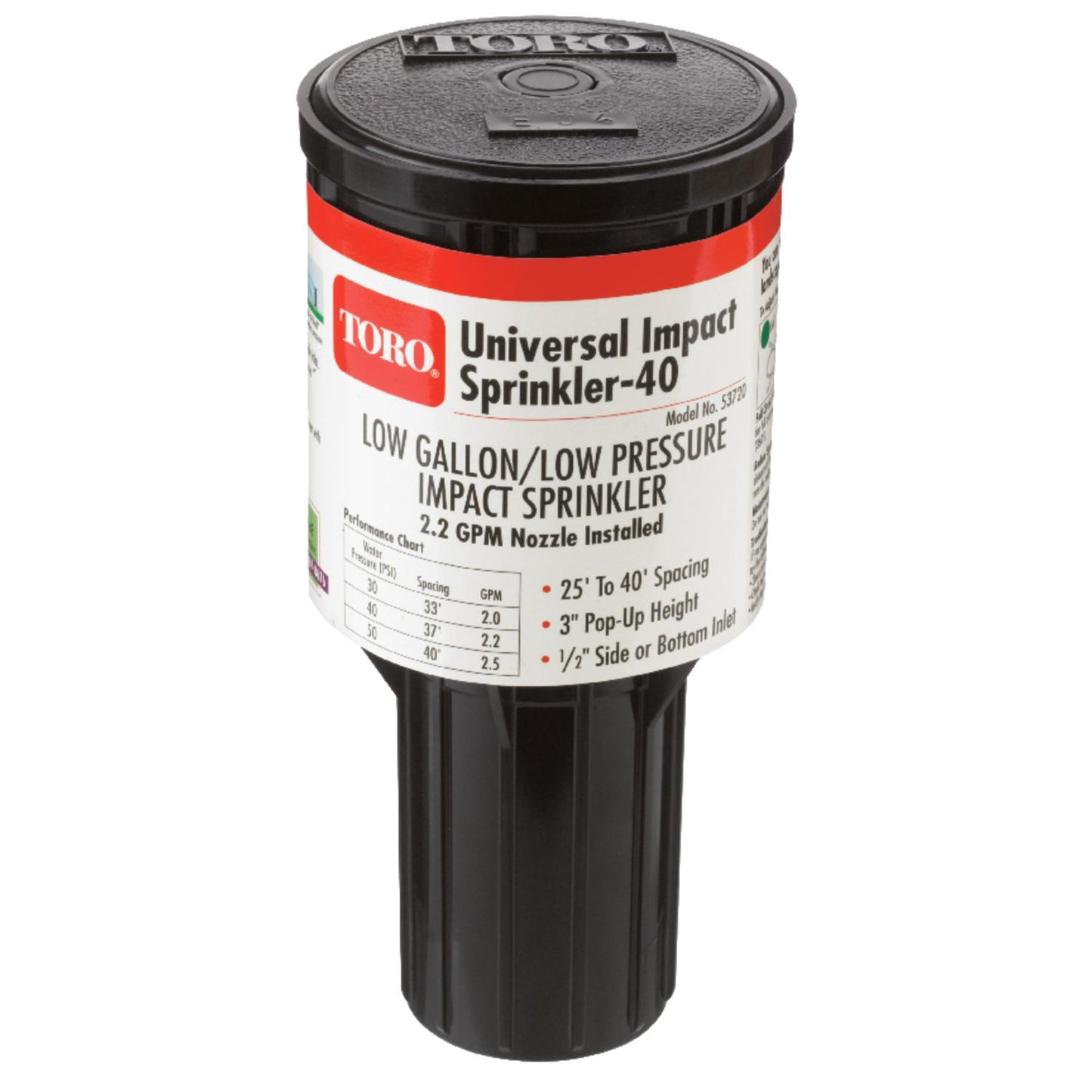Toro 570Z Pro Series 3 in. Adjustable Pop-Up Impact Sprinkler