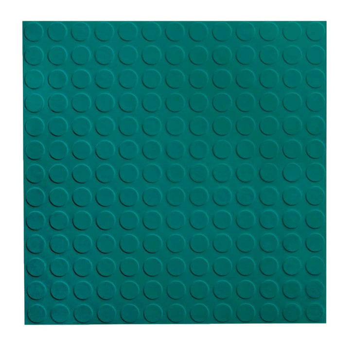 Flexco 0.125-in x 18-in x 18-in Polo Green Rubber Tile Multipurpose Flooring
