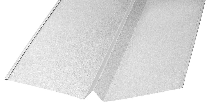 CMI 18-in x 120-in Silver Galvanized Steel Step Flashing, 28-Gauge W-Valley (V18G)
