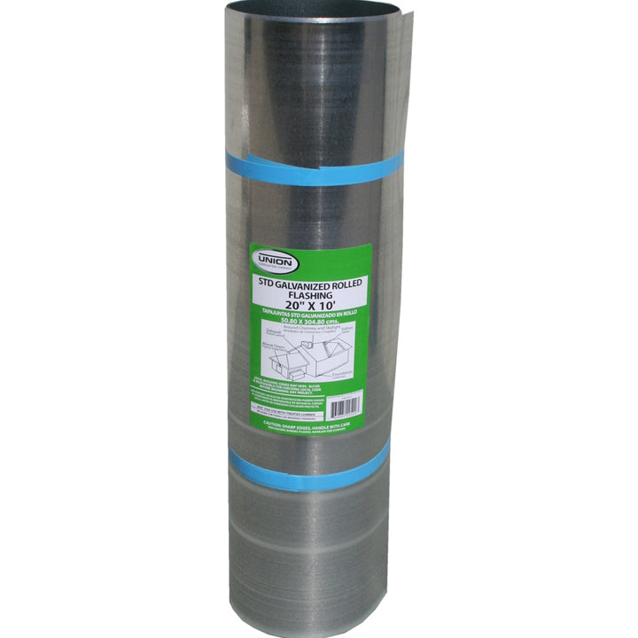 Union Corrugating 20-in x 10-ft Silver Galvanized Steel Roll Flashing