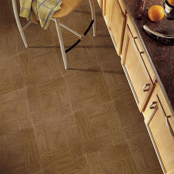 Armstrong Flooring 45-piece 12-in x 12-in Gunstock Peel and Stick Vinyl Tile