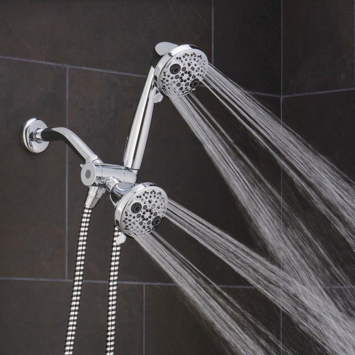 Oxygenics PowerMassage Chrome 35-Spray Dual Shower Head 2-GPM (7.6-LPM)