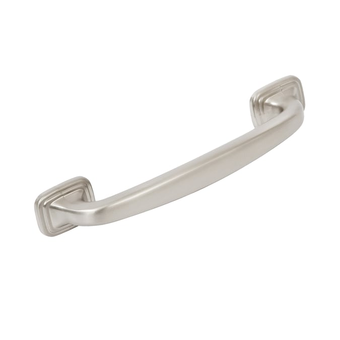 Sumner Street Home Hardware Sydney 4-in (102mm) Center to Center Satin Nickel Dual Mount Rectangular Bar Drawer Pull