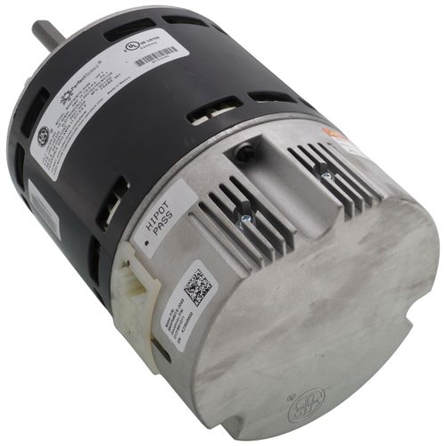 Goodman-Amana 0131M01011S blower motor - side view (Voltage: 120/240V; Horse Power: 1)