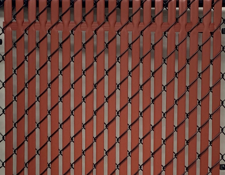 Pexco 5-ft H x 1-in W Redwood Hdpe Chain Link Fence Slat 82-Pack