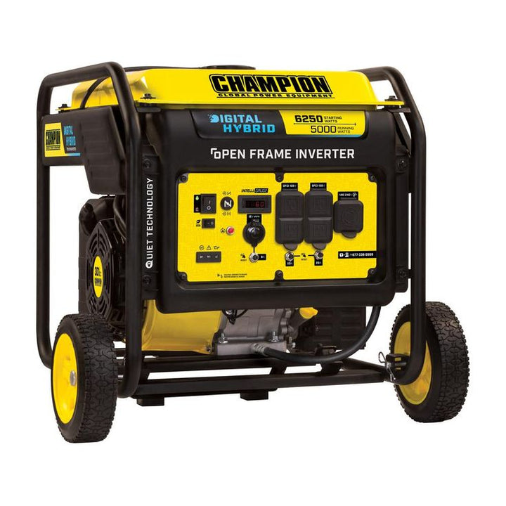 CHAMPION POWER EQUIPMENT DH 8750-Watt Electric Start Gasoline Powered Open Frame Inverter Generator with 420 cc Engine