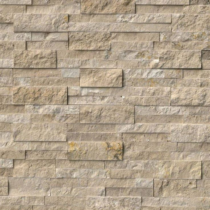 Durango Cream Split Face Ledger Panel 6 in. x 24 in. Travertine Wall Tile (10 cases / 60 sq. ft. / pallet)