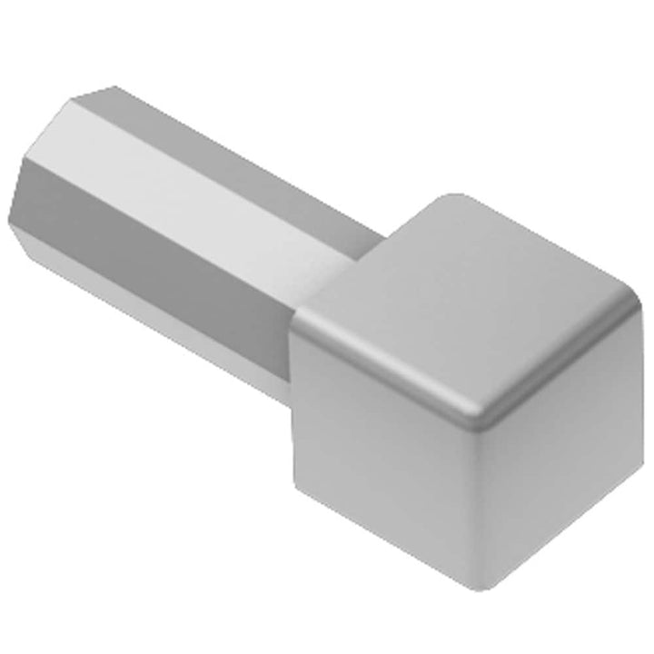 Schluter Systems Quadec 0.375-in W x 1-in L Satin Anodized Aluminum Inside/Outside Corner Tile Edge Trim