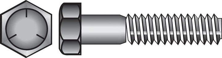 Hillman 3/4 in. Diameter x 3 in. Length Heat-Treated Zinc Steel Hex Head Cap Screw, 20-Pack