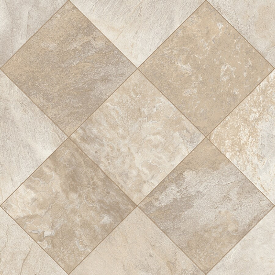 Congoleum AirStep Plus Crossing 12-ft W x Cut-to-Length Haley's Comet Stone Look Low-Gloss Finish Sheet Vinyl