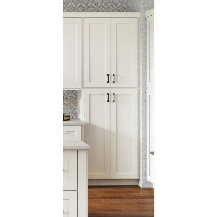 allen + roth Aveley 24-in W x 84-in H x 24-in D Linen Maple Door Pantry Semi-Custom Cabinet