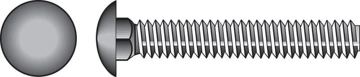 Hillman 1/4 in. x 2-1/2 in. Hot-Dipped Galvanized Steel Carriage Bolts, 100-Pack
