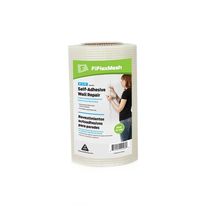 FiFlex 6 in. x 75 ft. Self-Adhesive Fiberglass Drywall Joint Tape Mesh (12 piece) - Super Arbor