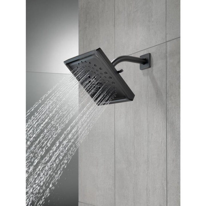 Delta Universal Showering Components Matte Black 3-Spray Rain Shower Head, 1.75 GPM (6.6 LPM)