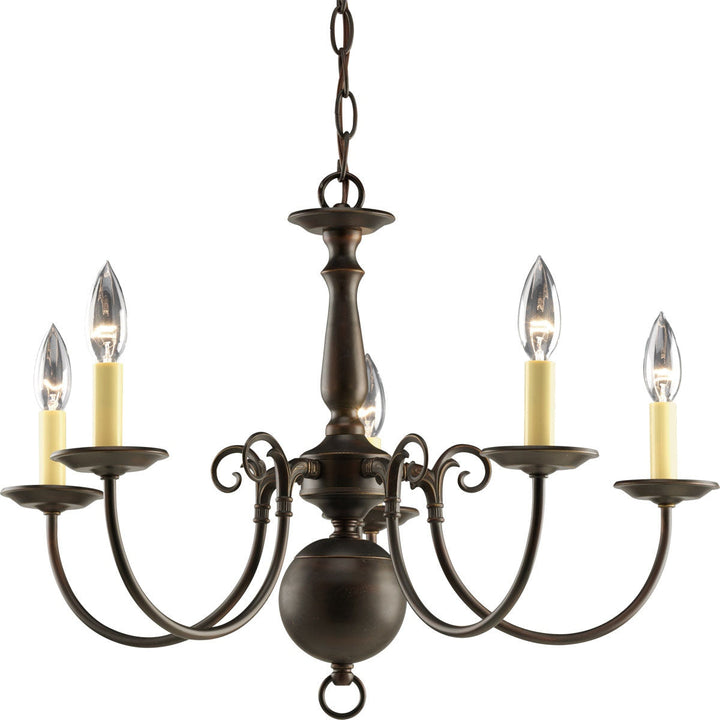 Progress Lighting Americana 5-Light Antique Bronze Traditional Chandelier