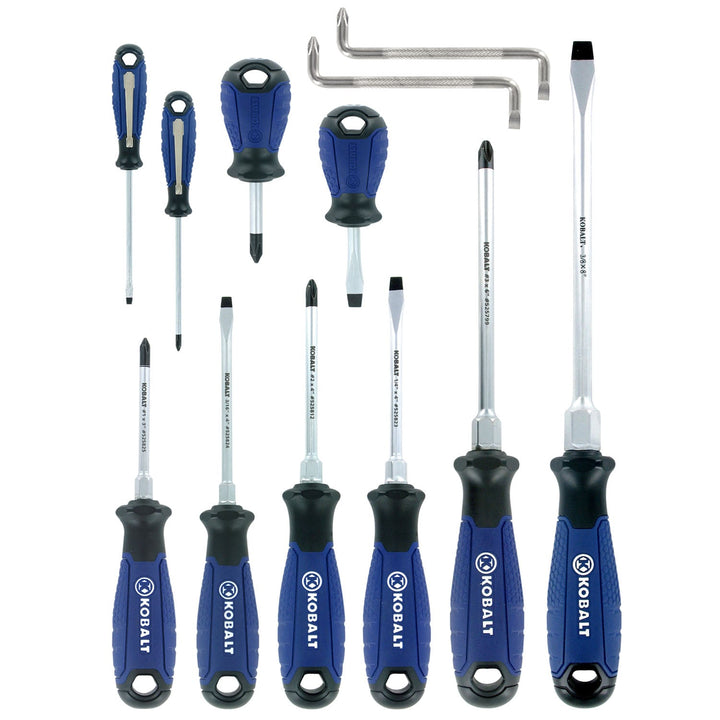 Kobalt 12-Piece Plastic Handle Magnetic Multi-Bit Screwdriver Set