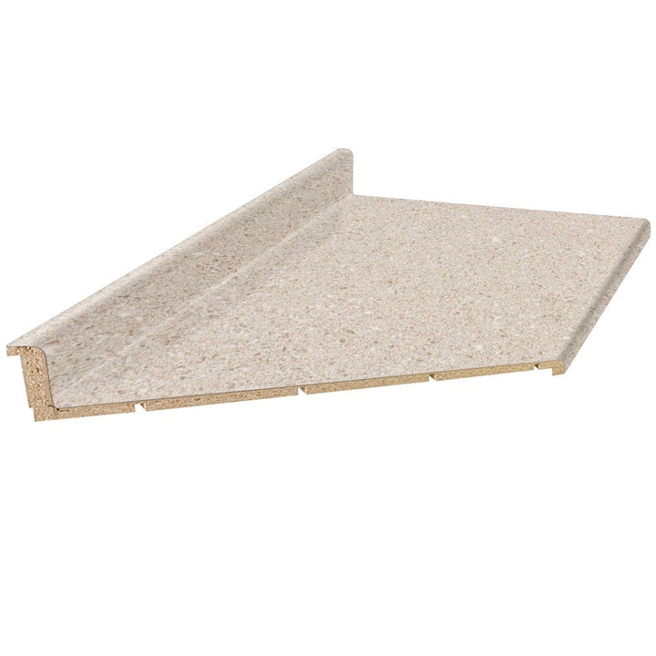 VT Dimensions Wilsonart 10-ft 4588-60 Kalahari Topaz Matte Left-Hand Miter-Cut Laminate Kitchen Countertop with Integrated Backsplash