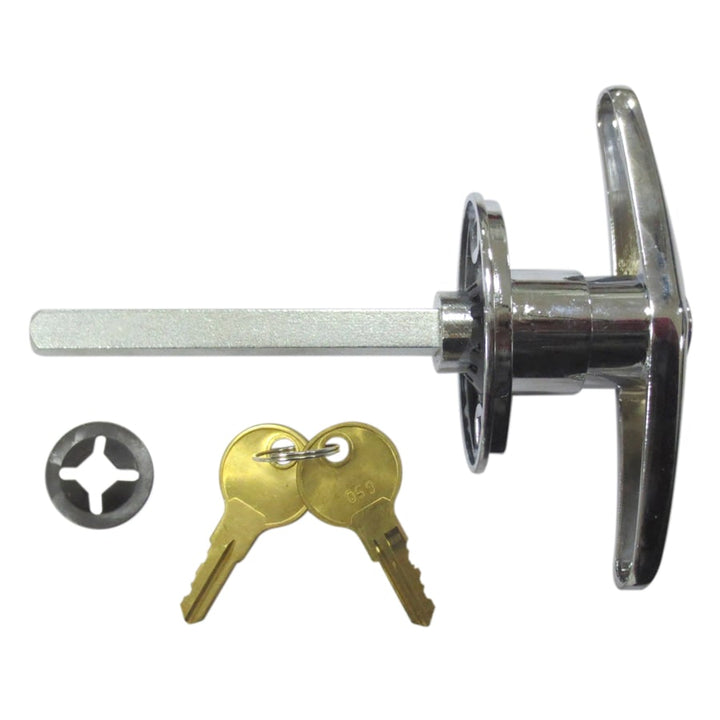 Blue Hawk Silver 11-Gauge Steel Garage Door Lock Handle