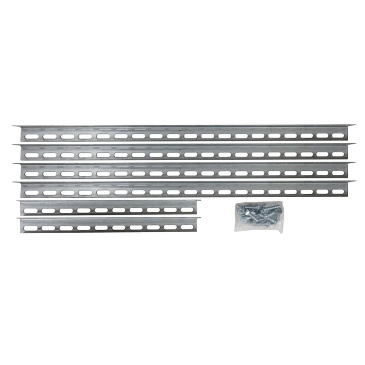 Blue Hawk Silver 14-Gauge Steel Garage Door Bracket, 26-in, Hardware Kit Included