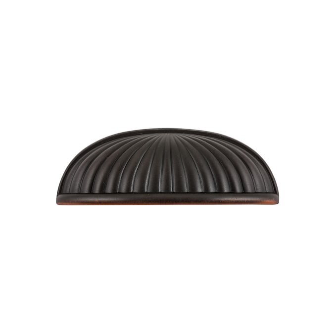 Sumner Street Home Hardware Belmont 3-in (76mm) Center to Center Oil-Rubbed Bronze Oval Cup Drawer Pull