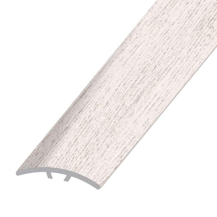 Congoleum Shaded White Laminate Floor T-Moulding, 1.594-in W x 94-in L