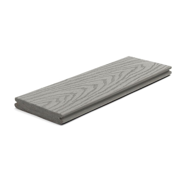 Trex Select 1-in x 6-in x 16-ft Pebble Grey Grooved Composite Deck Board