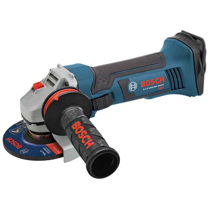 Bosch GWS18V-45 4.5-in 18-Volt Sliding Switch Cordless Angle Grinder (Tool Only)
