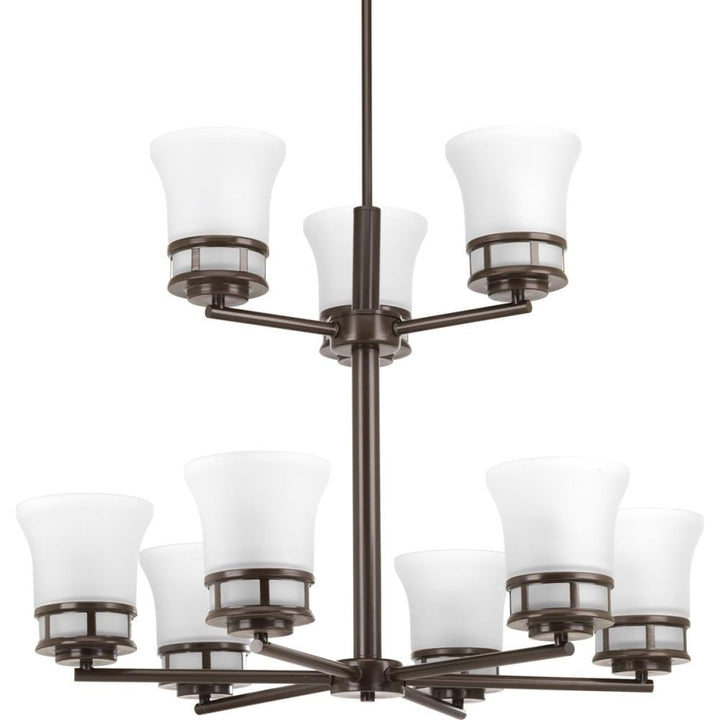 Progress Lighting Cascadia 9-Light Antique Bronze Coastal Chandelier