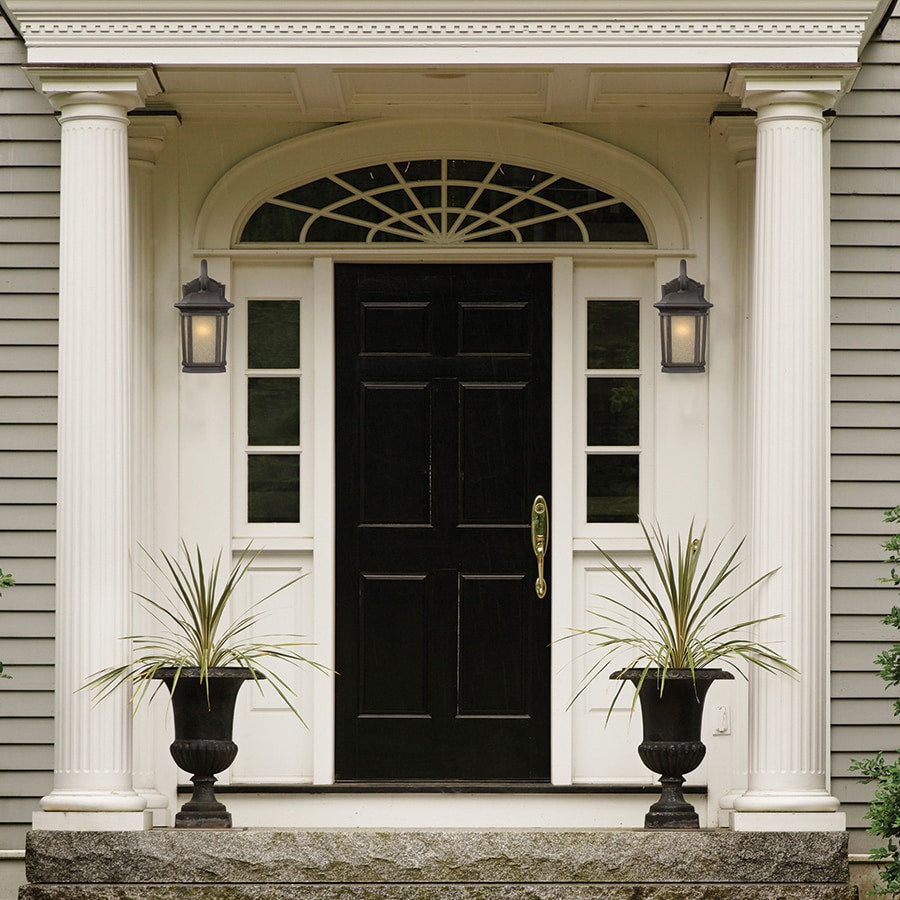 Quoizel Corrigan 11-in H Bronze Outdoor Wall Lantern, Medium Base (E-26)