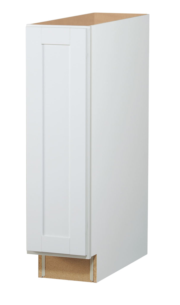 Diamond NOW Arcadia 9-in W x 35-in H x 23.75-in D White Base Fully Assembled Cabinet (Recessed Panel Shaker Door Style)