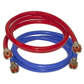 EASTMAN 2-Pack 6-ft L 3/4-in FHT Inlet x 3/4-in Outlet PVC Washing Machine Connector