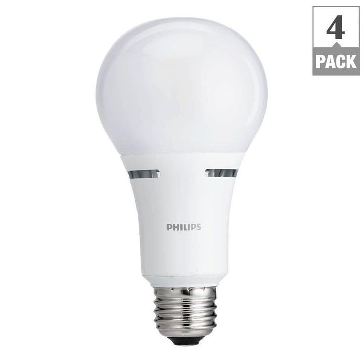 Philips 75-Watt Equivalent A21 Dimmable with Warm Glow Dimming Effect Energy Saving LED Light Bulb Soft White (2700K) (4-Pack)