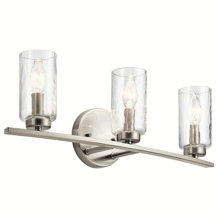 Kichler Marita 22-in 3-Light Brushed Nickel Transitional Vanity Light