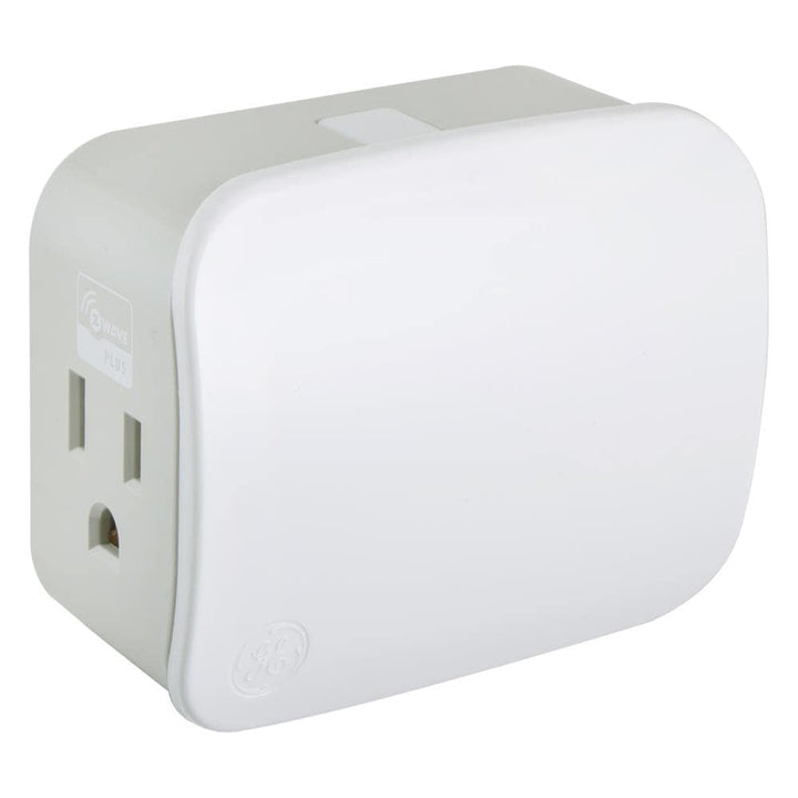 GE Enbrighten Z-Wave Plus 15-Amp 120-Volt White Plug-in Smart Switch, 1-Outlet (Model 28169)