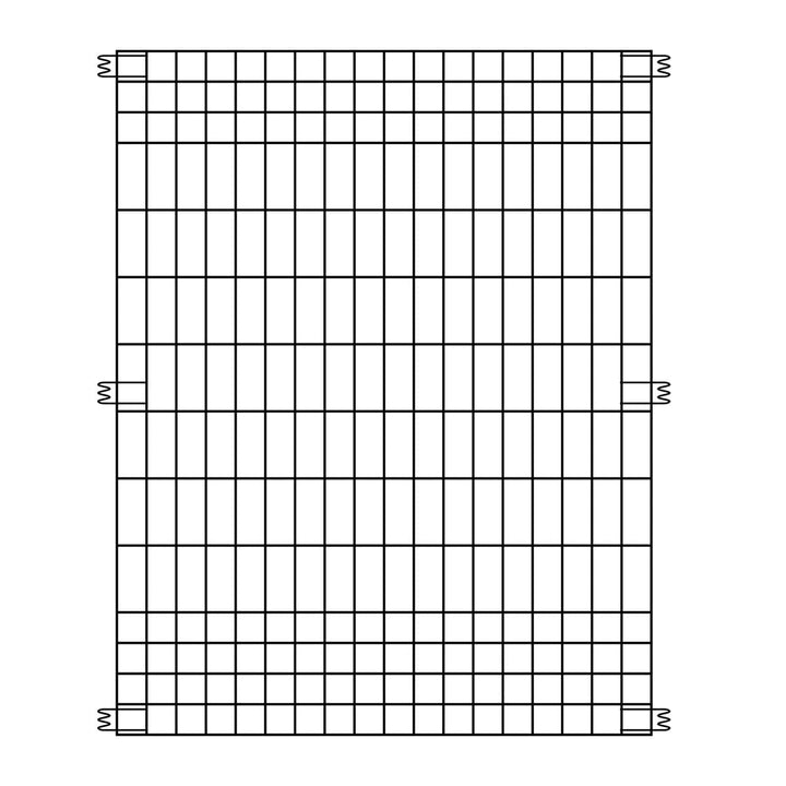 YARDLINK 3-ft W Powder-coated Galvanized Steel Flat-top No Dig Garden Fence Panel
