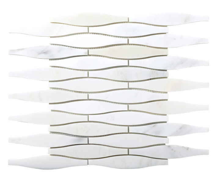 Emser WINTER FROST Natural Stone Marble Border Tile (12-in x 12-in)