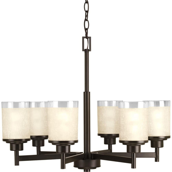 Progress Lighting Alexa 6-Light Antique Bronze Modern/Contemporary Chandelier