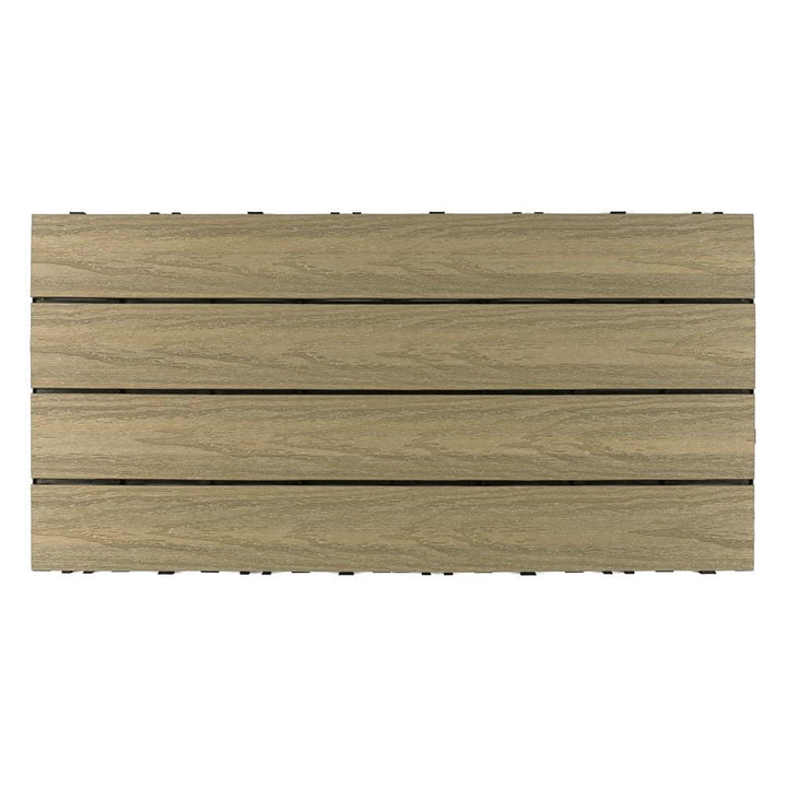 NewTechWood 24-in x 12-in 10-Pack Roman Antique Prefinished Composite Deck Tile (20-sq ft)