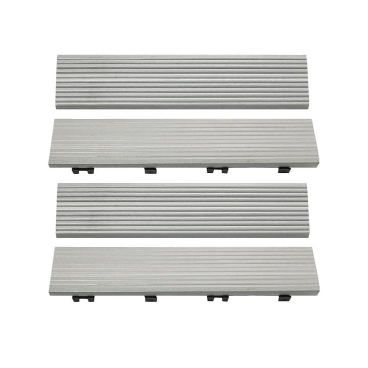 NewTechWood 2-in x 12-in 4-Pack Icelandic So-mK e White Prefinished Composite Deck Tile (1-sq ft)