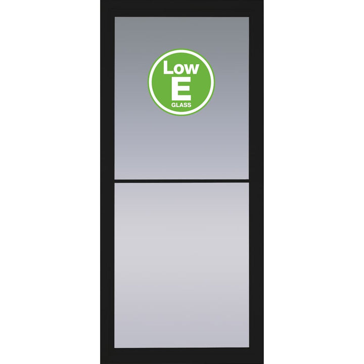 Pella Rolscreen 32-in x 81-in Black Full-view Retractable Screen Aluminum Storm Door