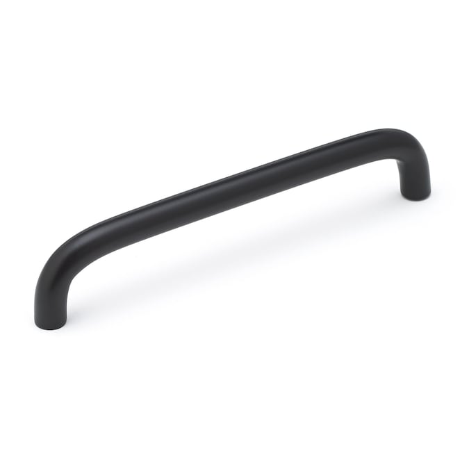 Richelieu Livingston 5-1/16-in (128mm) Center to Center Matte Black Cylindrical Handle Drawer Pull