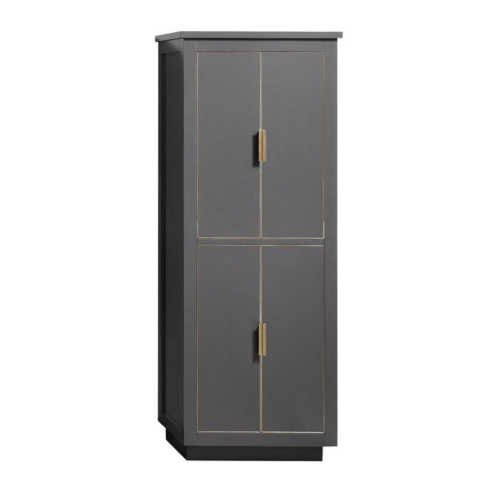 Avanity Allie/Austen 24-in x 65-in x 16-in Twilight Gray Wood Freestanding Linen Cabinet