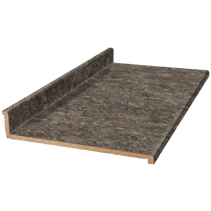 VT Dimensions Wilsonart 10-ft Toffee di Pesco Straight Laminate Kitchen Countertop with Integrated Backsplash