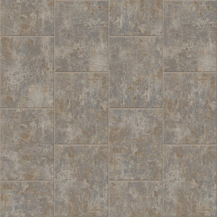 Congoleum DuraStone Chrysalis Rain Dance Vinyl Tile Sample – Gray Stone Look, 4‑mil Wear Layer