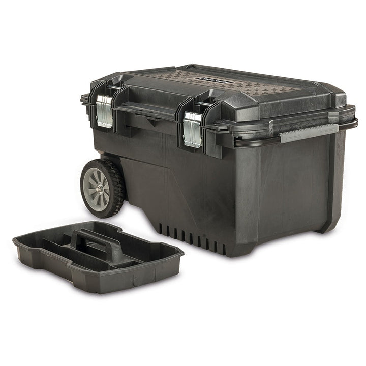 CRAFTSMAN 29-in W x 20.25-in H Black Plastic Wheeled Lockable Tool Box, 16.85-in D