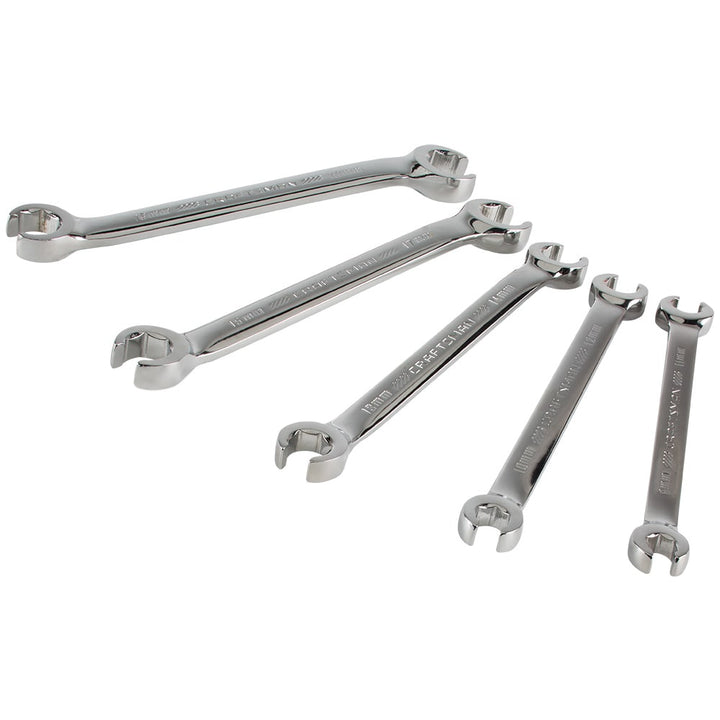 CRAFTSMAN 5-Piece 6-Point Metric Flare Nut Open-End Wrench Set with Hard Case