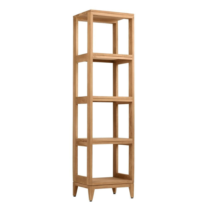 Avanity 16-in x 60-in x 13-in Natural Teak Wood Freestanding Linen Cabinet
