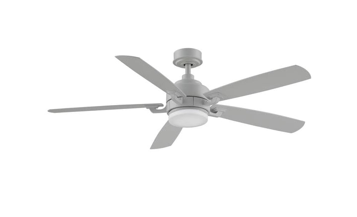 Fanimation Benito v2 52-in Matte White LED Indoor/Outdoor Ceiling Fan with Remote (5-Blade)