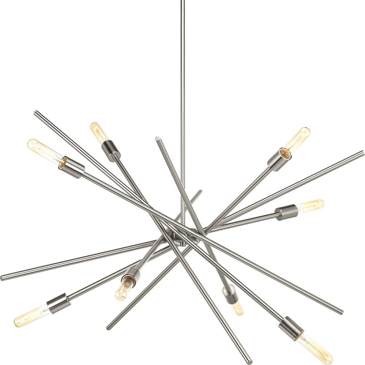 Progress Lighting Astra 8-Light Brushed Nickel Modern/Contemporary Chandelier